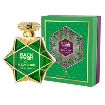 Back Street New York Eau De Parfum, Luxury Gold and Green Star Design, Fragrance with Premium Box, 85ml