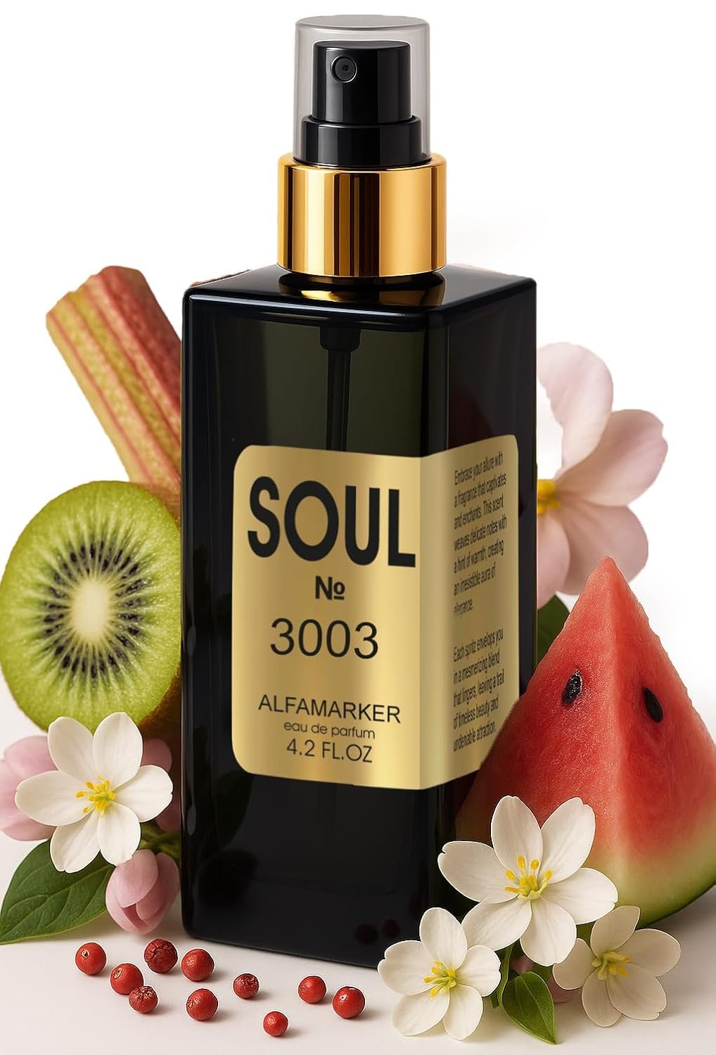 SOUL № 3003 Assembly Impression 3 – | Perfume for Women | Long Lasting Eau de Parfum Spray 4.0 Fl Oz / 120 ml | Boutique-Inspired Tropical Fruit Women’s Fragrancee