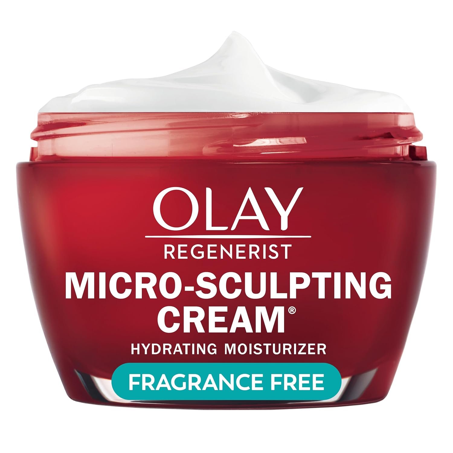 Olay Face Moisturizer, Regenerist Micro-Sculpting Cream for Women, Fragrance-Free – Hydrating, Anti-Aging, Anti-Wrinkle, Firming Skin Care – Hyaluronic Acid, Niacinamide, Amino Peptides, 1.7 Oz