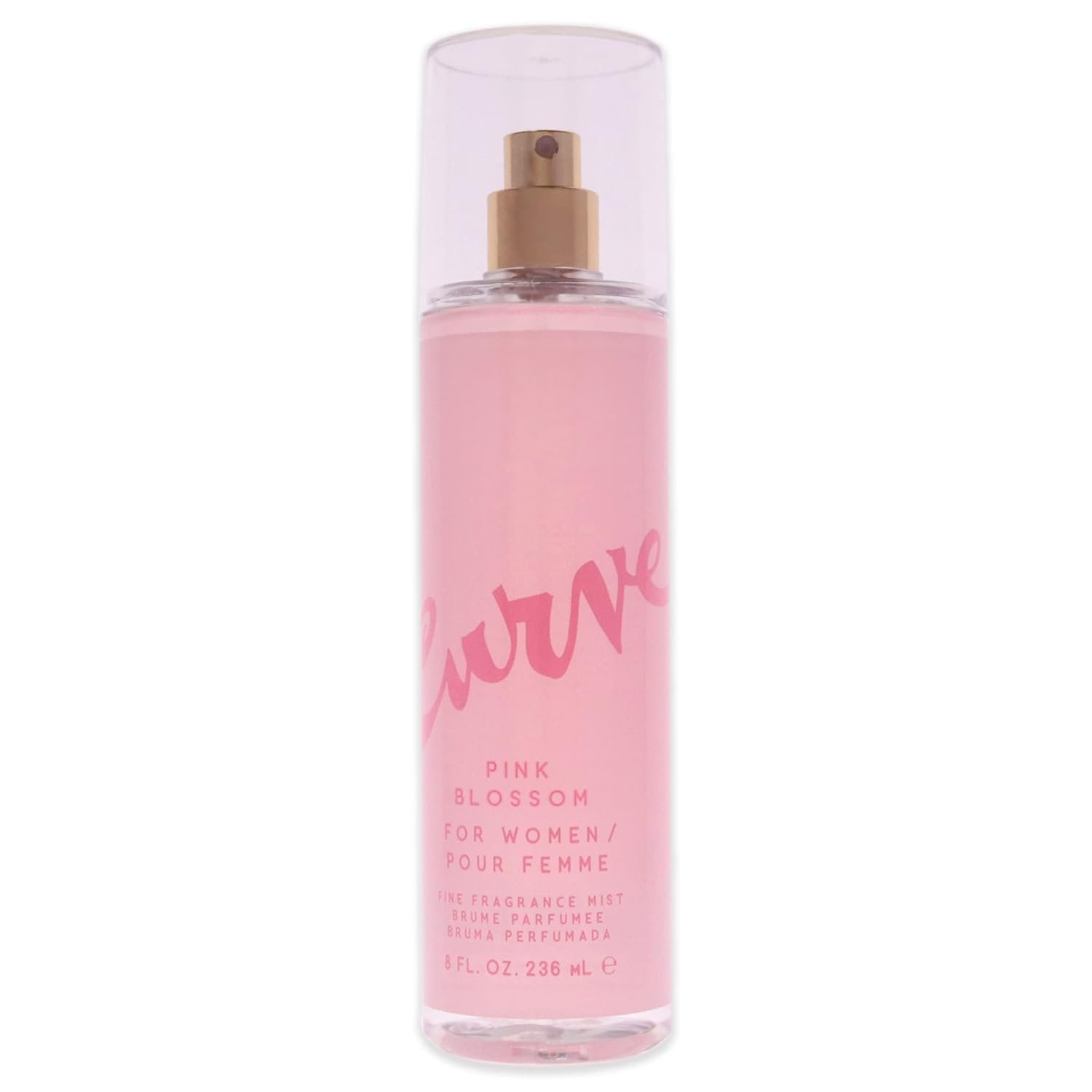 Curve Women’s Perfume Fragrance Mist, Casual Day or Night Scent, Pink Blossom, 8 Fl Oz