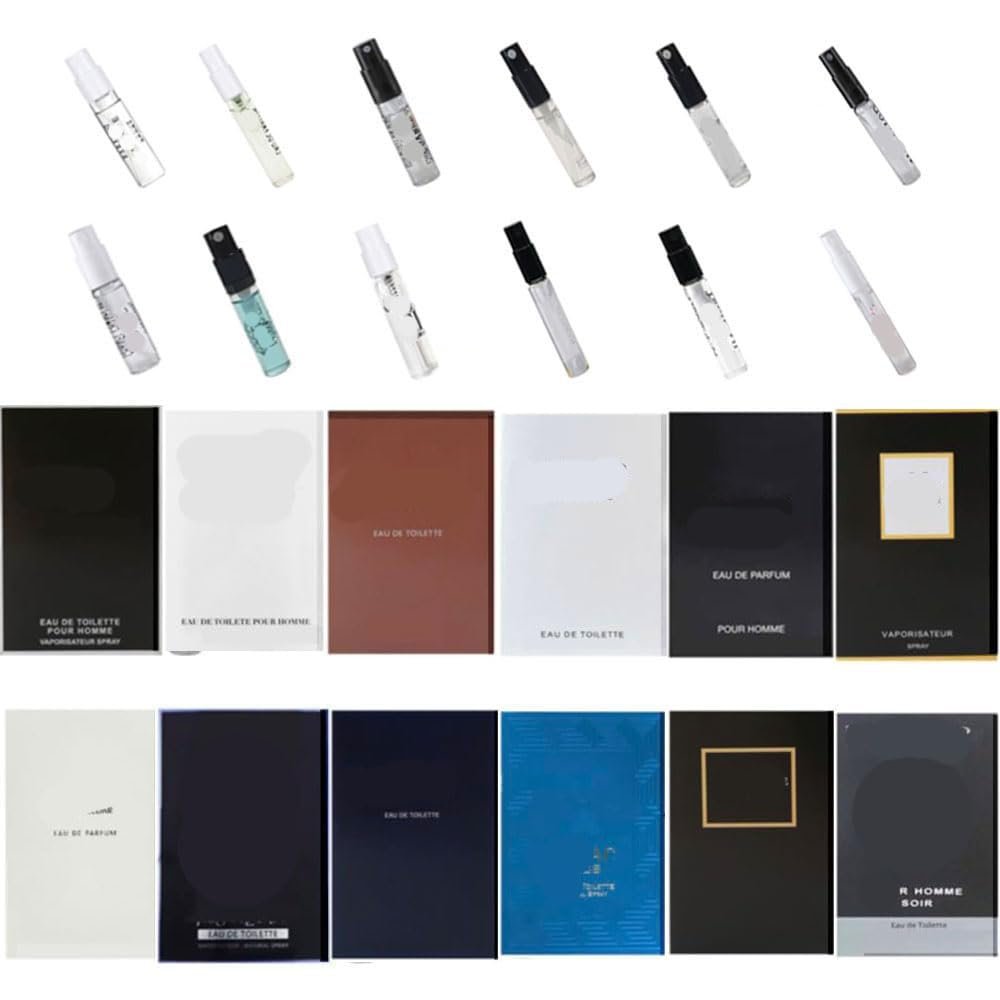 (12PCS) Top-Level Designer Brands Men’s Cologne Samples Fragrance Designer Perfume Sampler Set Men’s Fragrance Brands Designer Perfume High End Cologne for Men Samples Set