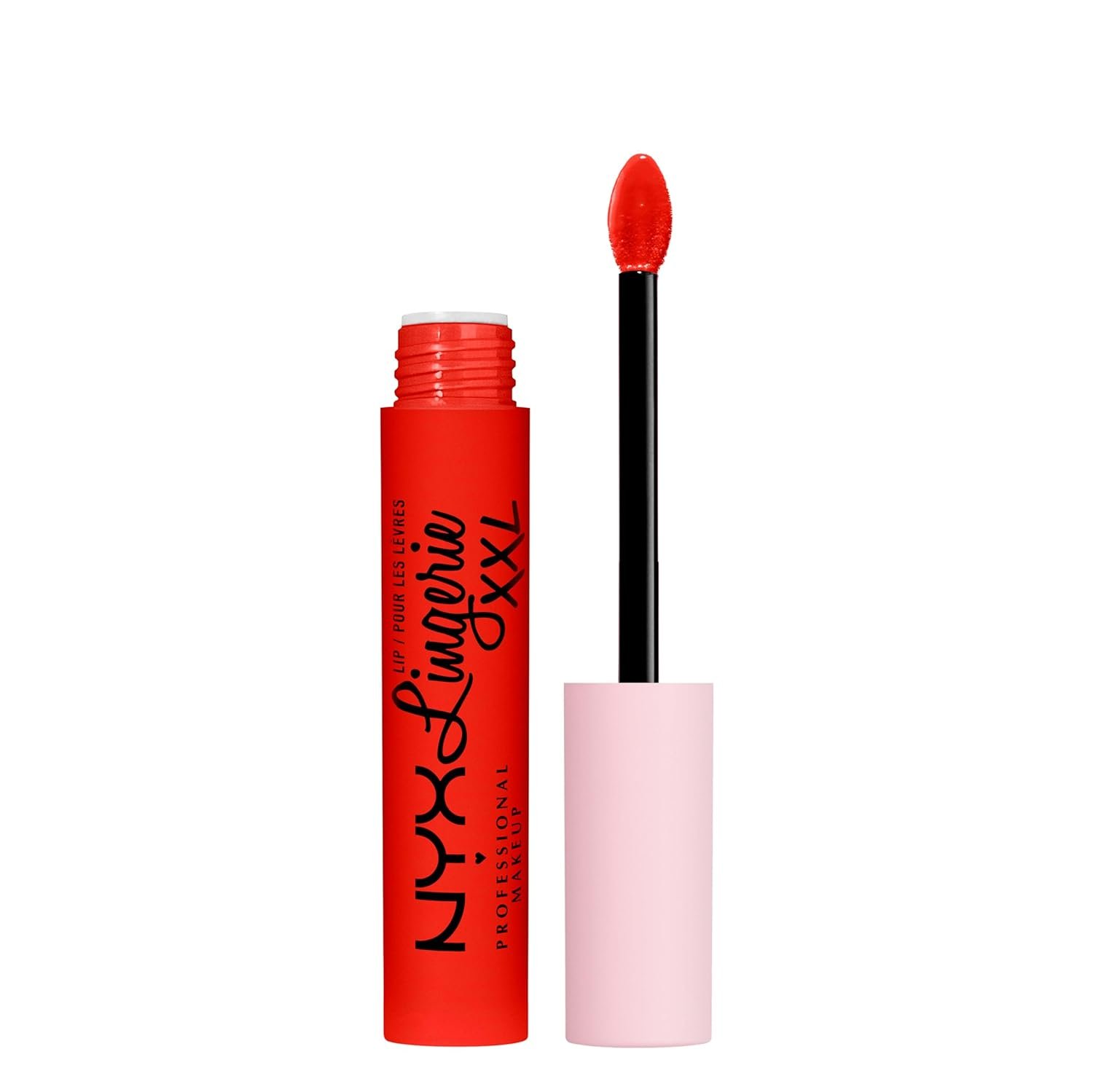 NYX PROFESSIONAL MAKEUP Lip Lingerie XXL Matte Liquid Lipstick – On Fuego (Fire Red)