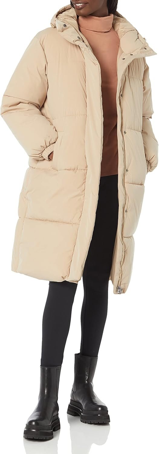 Amazon Essentials Women’s Oversized Long Puffer Jacket (Available in Plus Size)