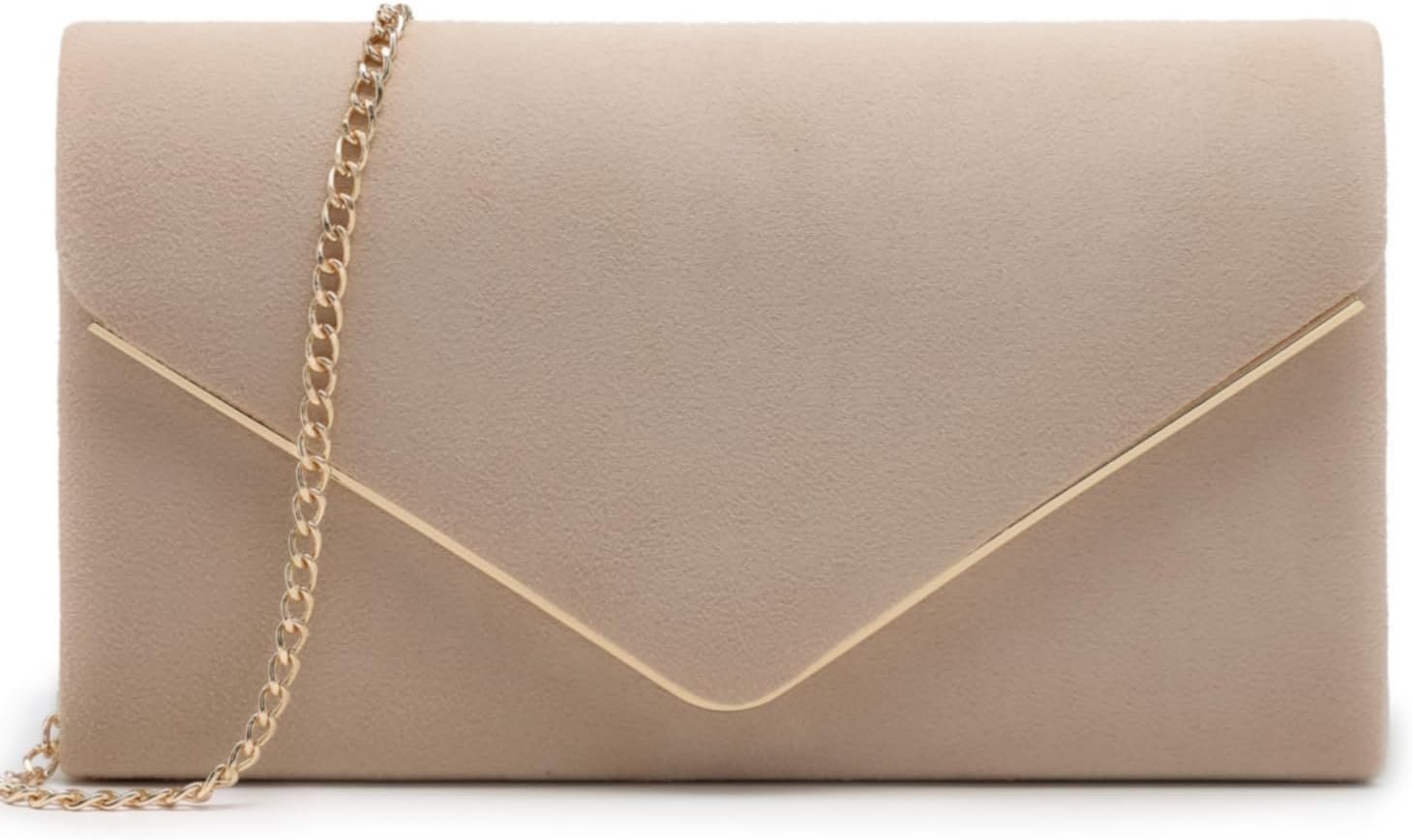 Dasein Women Faux Suede Evening Clutch Bags Formal Party Clutches Wedding Purses Cocktail Prom Clutches