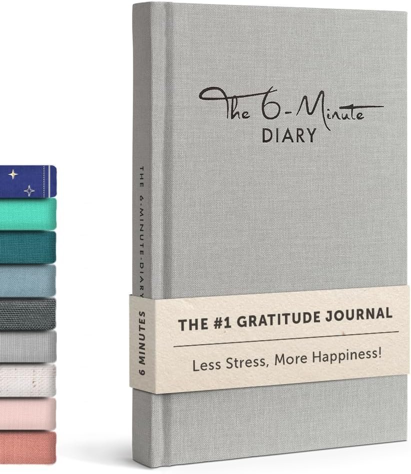 6-Minute Diary – 3-Million-User Gratitude Journal for Women & Men with Prompts – Guided Self Care Book Based on Positive Psychology – Daily Manifestation