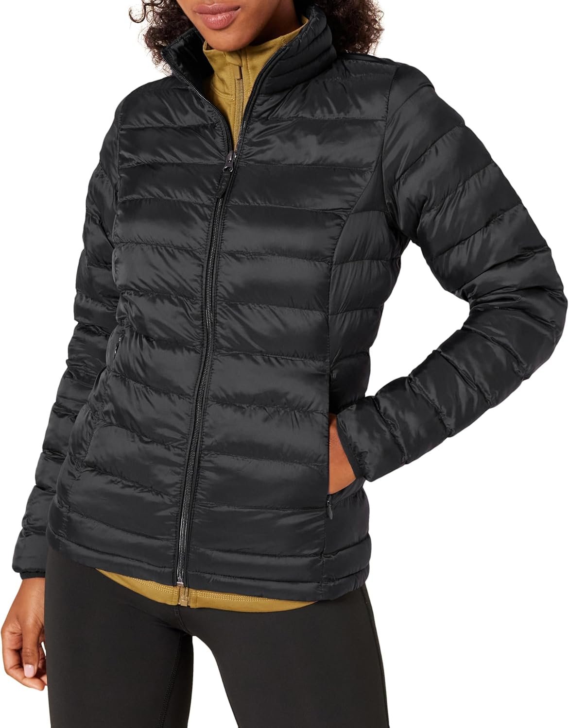 Amazon Essentials womens Lightweight Long-Sleeve Water-Resistant Packable Puffer Jacket (Available in Plus Size)