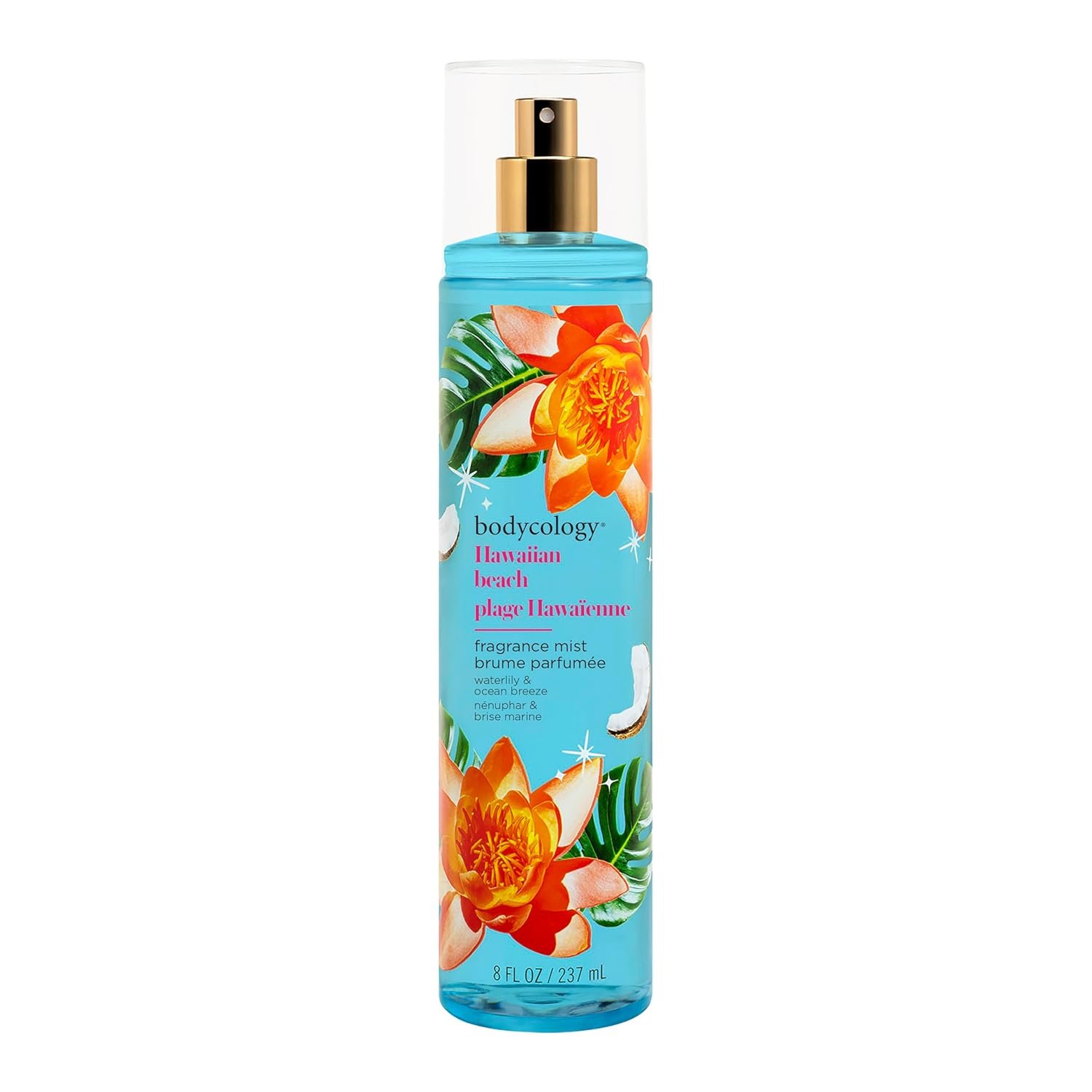 Bodycology Long-Lasting Fragrance Body Mist, Hawaiian Beach, 8 fl oz