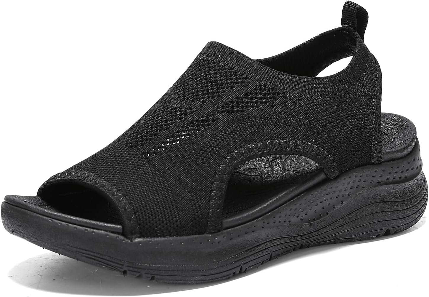 Women Walking Sandals Arch Support Orthotic Comfortable Plantar Fasciitis Non-slip Casual Open Toe Sport Sandals for Athletic Summer Beach