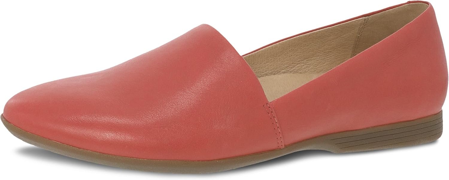 Dansko Larisa Slip-On Flats for Women – Comfotable Flat Shoes with Arch Support – Versatile Casual to Dressy Footwear – Lightweight Rubber Outsole