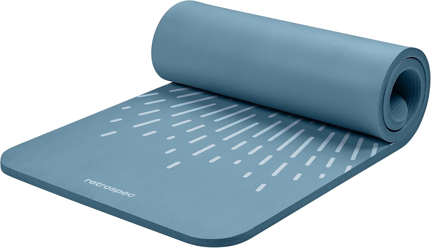 Retrospec Solana Yoga Mat 1″ Thick w/Nylon Strap for Men & Women – Non Slip Exercise Mat for Home Yoga, Pilates, Stretching, Floor & Fitness Workouts