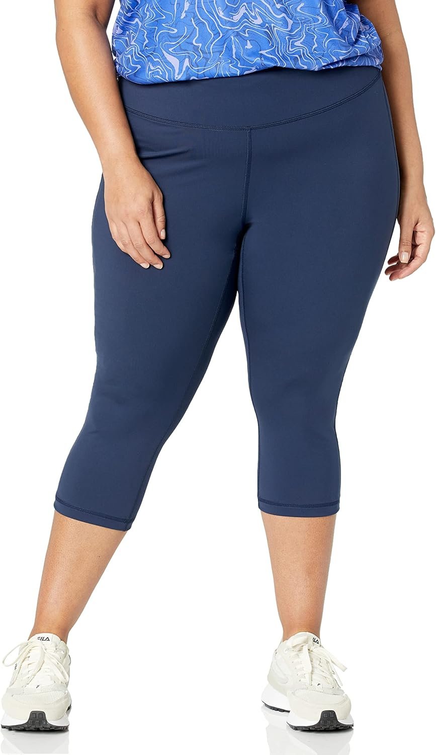 Amazon Essentials Women’s Active Sculpt High Rise Capri Legging (Available in Plus Size)