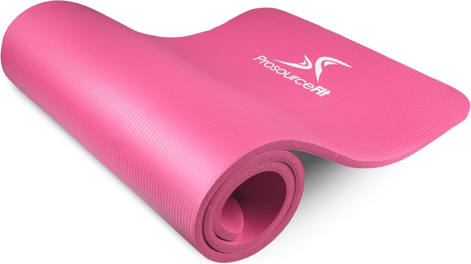 ProsourceFit Extra Thick Yoga and Pilates Mat ½” (13mm) or 1″ (25mm), 71-inch Long High Density Exercise Mat with Comfort Foam and Carrying Strap
