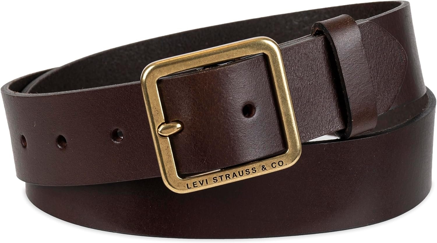 Levi’s womens Casual Leather Belt With Square Buckle – Stylish Jeans & Dress Belt (Regular & Plus Sizes)