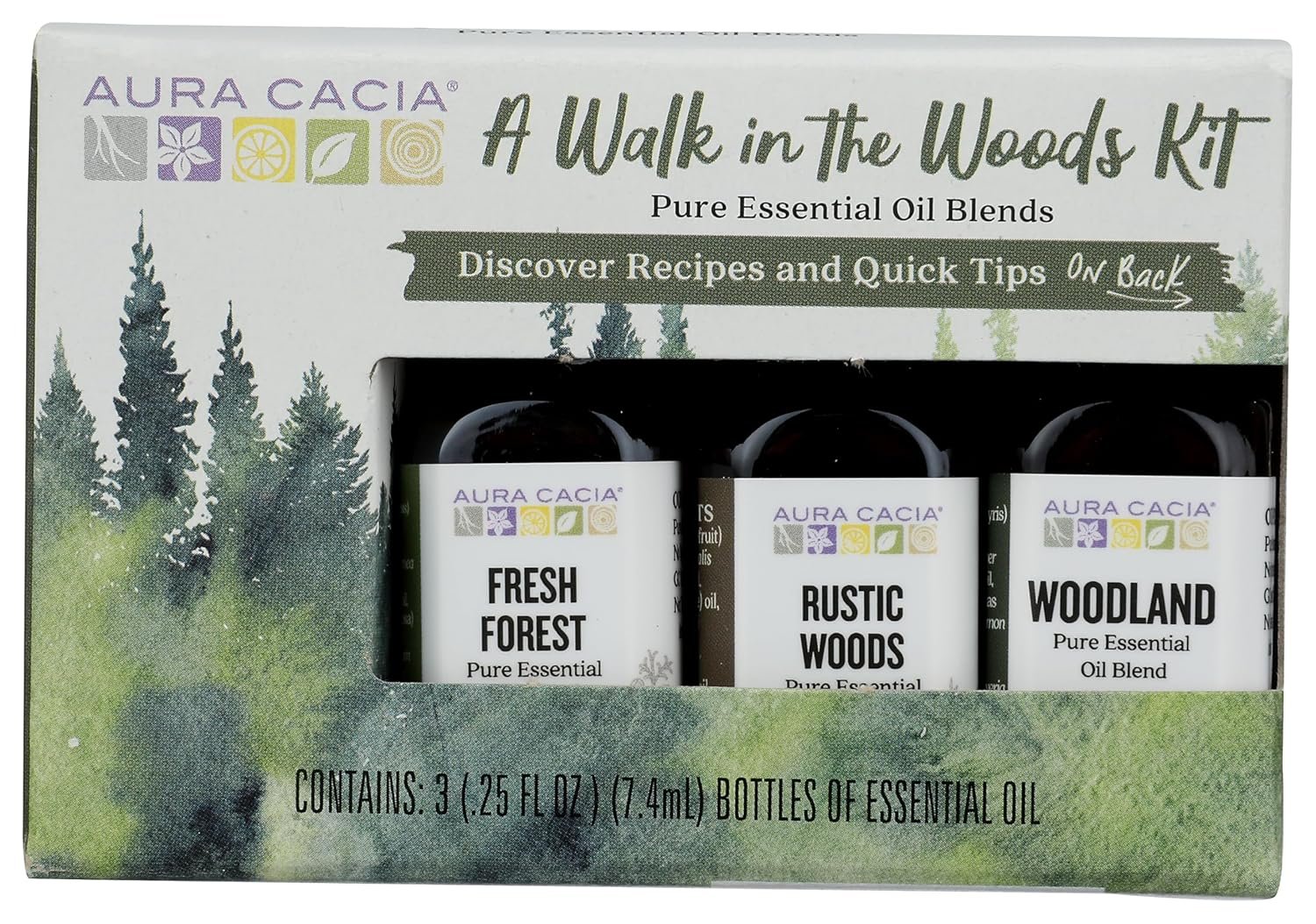 AURA CACIA Walk in the Woods Essential Oil Kit Count, 0.75 FZ
