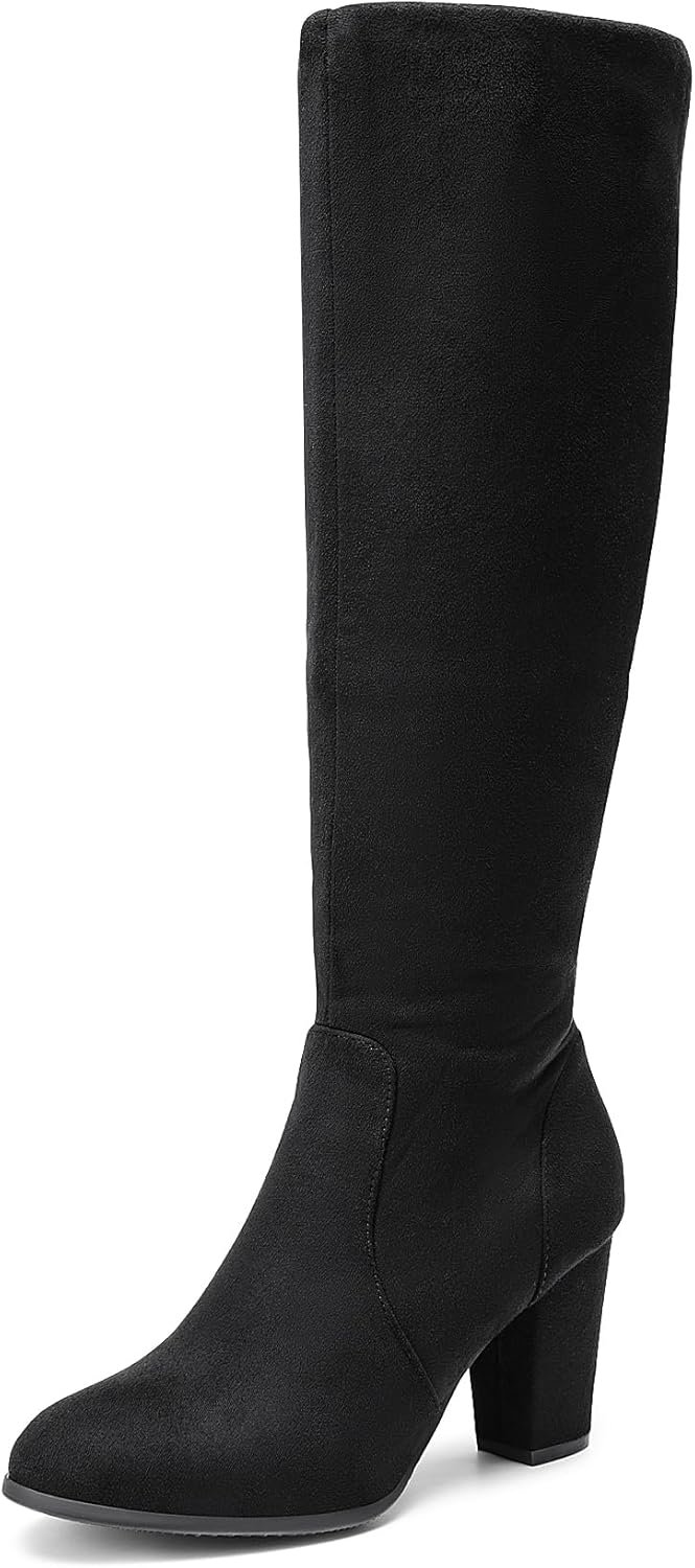 DREAM PAIRS Women’s Chunky Heel Knee High Boots