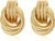 Trendy Gold Plated Knot Earrings for Women Chunky Statement Drop Dangle Earrings Lightweight Hypoallergenic Fashion Accessories Gold Jewelry Gifts for Womens