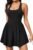 Ewedoos Tennis Dresses for Women with Shorts Underneath Easy Peezy Athletic Dress Workout Square Neck Golf Active Dress