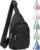 Small Sling Backpack Crossbody Sling Bag for Women, Chest Bag Daypack Fanny Pack Cross Body Bag for Outdoors Hiking Traveling – Black