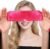 Satin Blind Fold, Eye Mask Blindfold Comfortable Satin Sleep Masks Soft Silk Satins Blindfold Sleep Masks Eyes Cover Sleeping Blind Folds for Night Sleeping Travel, Rose Red