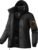 FREE SOLDIER Women’s Waterproof Ski Snow Jacket Fleece Lined Warm Winter Rain Jacket with Hood Fully Taped Seams