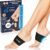 Copper Compression Arch Support – 2 Pain Relief Foot Care Brace Sleeves for Plantar Fasciitis, Heel Spurs – Wide & Narrow Feet – Flat Feet & Fallen Arches, High Arch – One Size – 1 Pair Black