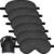 6 Pieces Natural Silk Sleep Mask Soft Eye Mask Adjustable Strap Blindfold Eyeshade Smooth Comfortable Eye Cover with Bag for Sleeping(Black)