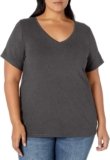 Amazon Essentials womens Plus Size Classic-fit Short-sleeve V-neck T-shirt